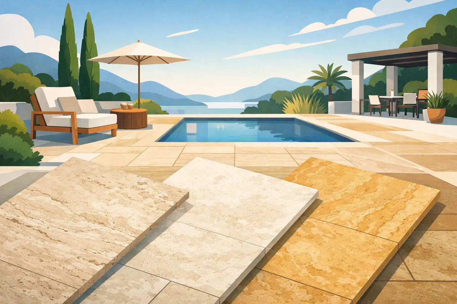 Welcher Travertin für die Terrasse?