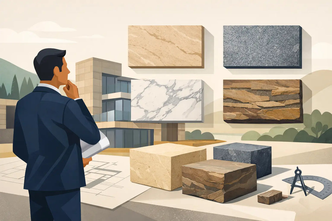 Naturstein für Architekten im Projekt richtig wählen