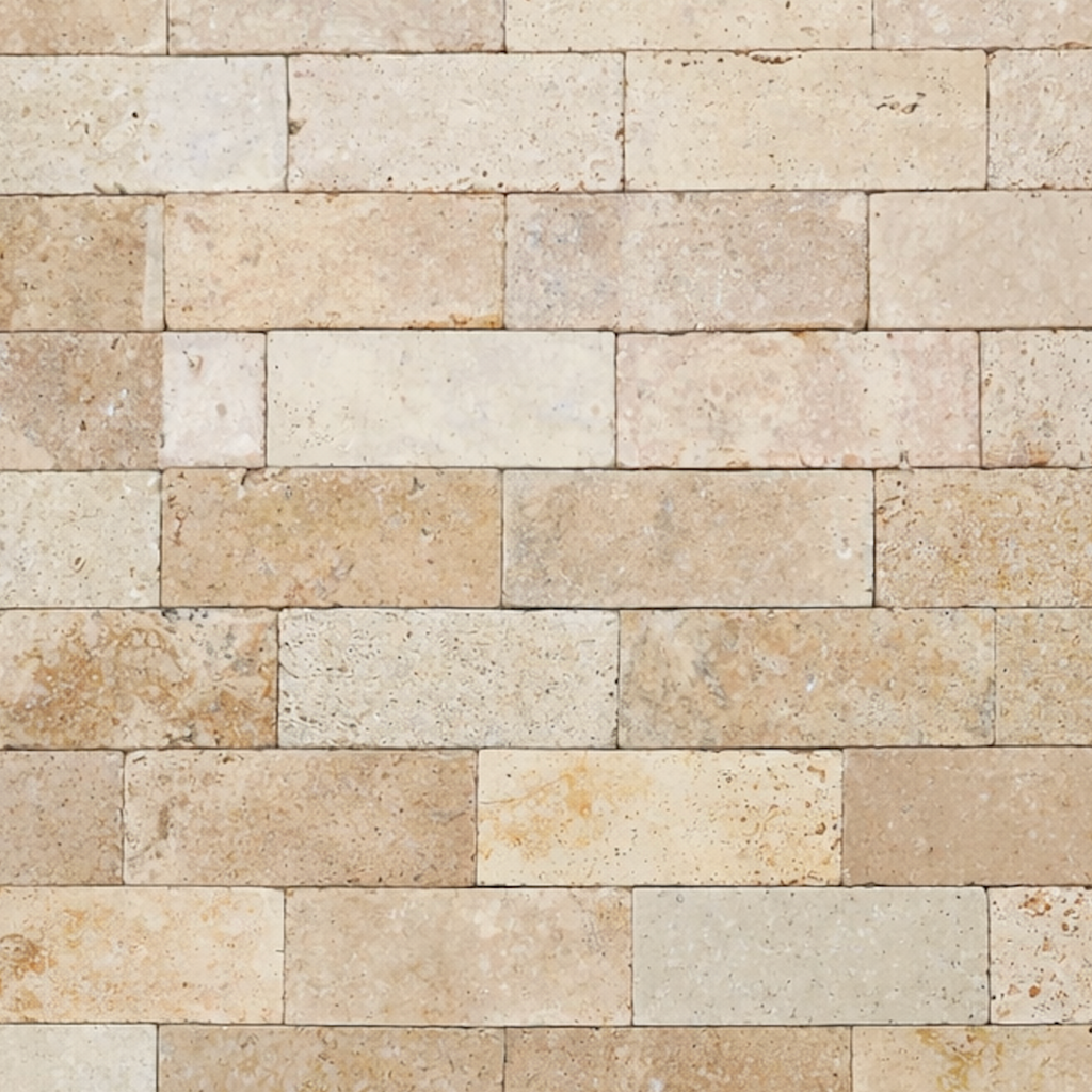Travertin Dunkel Wandverkleidung 1,7×7,5×20,3 cm – Rustic Tumbled Naturstein Verblender | Edle Steinpaneele für Innen & Außen | Dunkle Naturstein Wand in moderner & rustikaler Optik - White Rock Germany GmbH